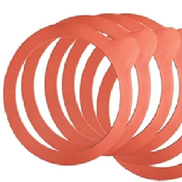 Weck 100mm Rubber Seals / Rings (Set of 10). Fits WECK Models 739 740 741 742 743 744 745 748. Red
