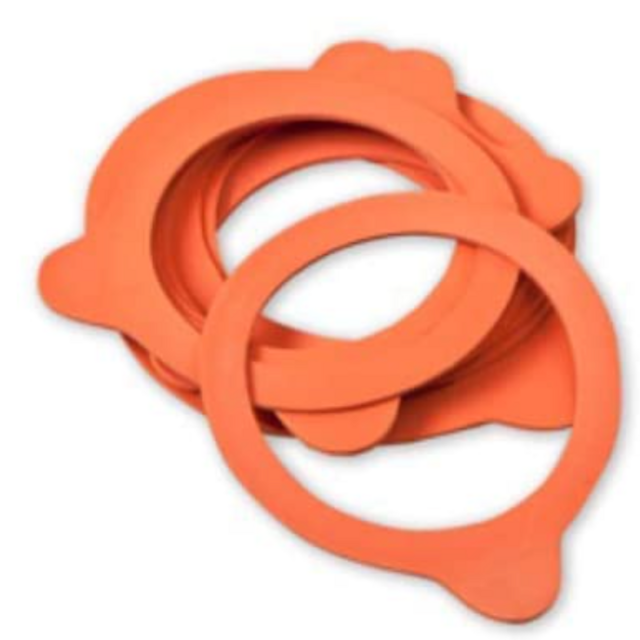 Weck 2 3/8" (60mm) SMALL Rubber Seals / Rings (Set of 10). Fits WECK Models 080, 755, 760, 761, 762, 763, 764, 766, 902, 905, 975, 995