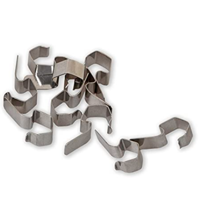 12 Weck Jar Stainless Steel Clips / Clamps - suitable for 6 jars