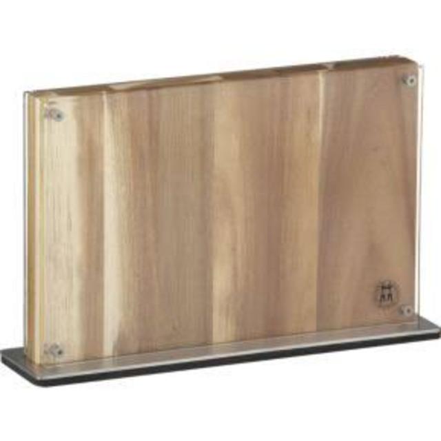 Crate and Barrel 257338 Schmidt Brothers Acacia Downtown Knife Block