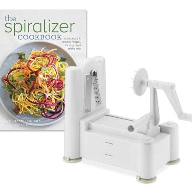 William and Sonoma - Paderno Spiralizer 3-Blade & Spiralizer Book