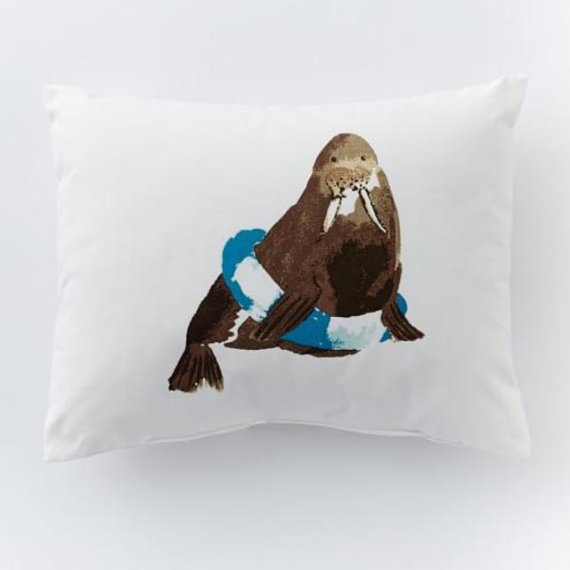 Wesley the Walrus Pillow