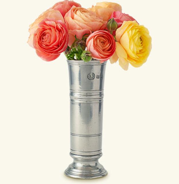 MATCH PEWTER Footed Cylinder Vase
