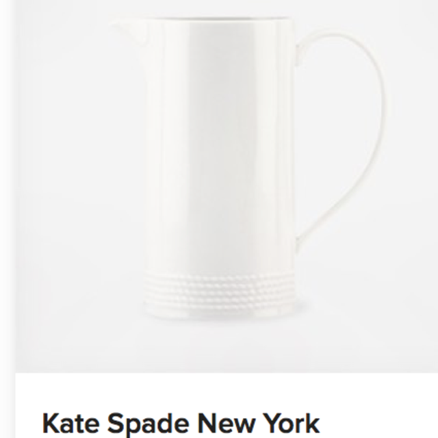 Kate Spade Pitcher