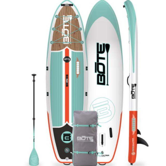 Bote Breeze Aero Inflatable Stand Up Paddle Board with Paddle - 10'8"