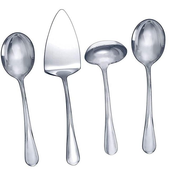 Gourmet Basics by Mikasa Kaylee 8-Piece Stainless Steel Hostess Serving Utensil Set