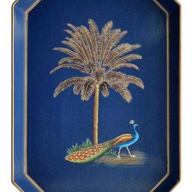 Fauna Hand Painted Iron Tray