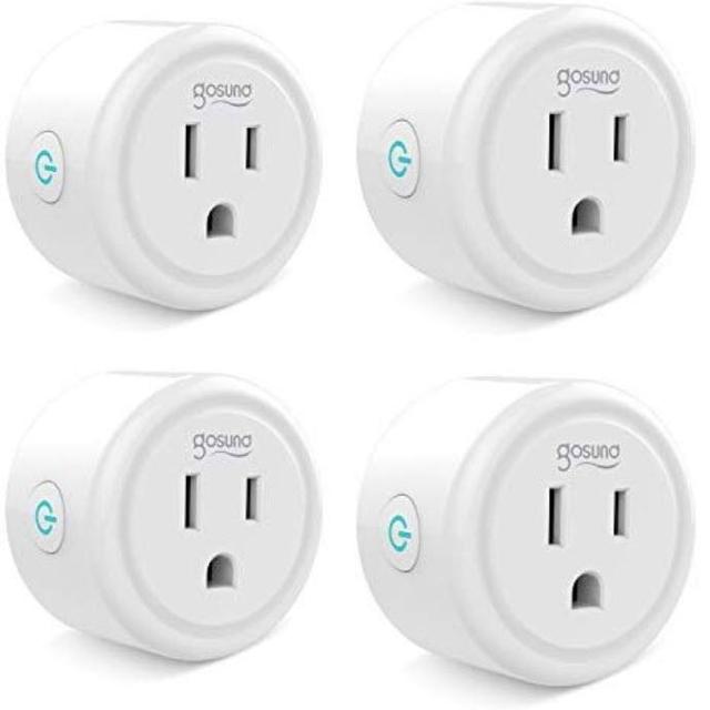 Smart plug, Gosund Mini Wifi Outlet Works With Alexa, Google Home & IFTTT, No Hub Required, Remote Control Your Home Appliances from Anywhere, ETL Certified,Only Supports 2.4GHz Network(4 Pieces)
