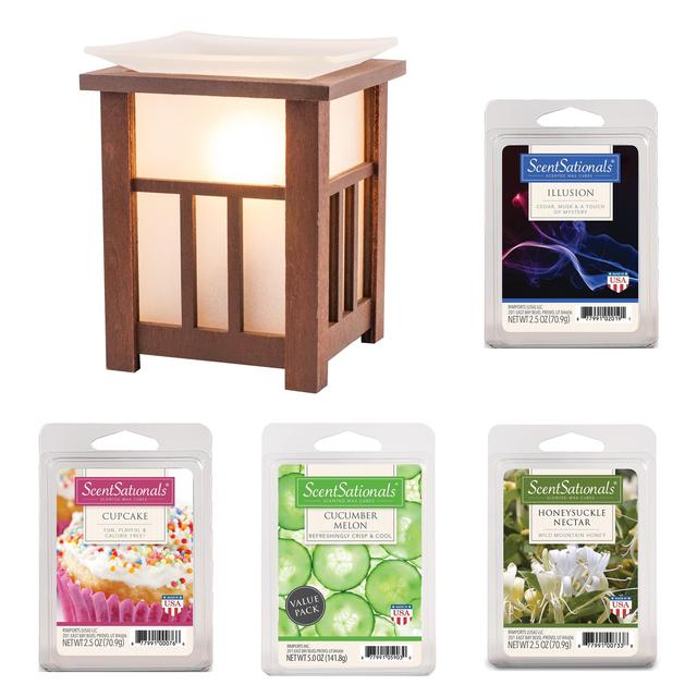 ScentSationals 5-Piece Wax Warmer Gift Set, Prairie - $24 Value