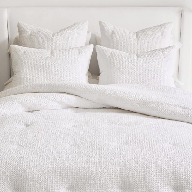 Pottery Barn Vintage Washed Cotton/Linen Comforter King