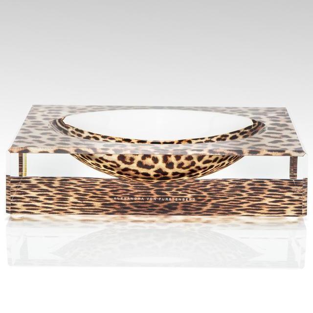 Alexandra Von Furstenberg Candy Bowl in Leopard Print