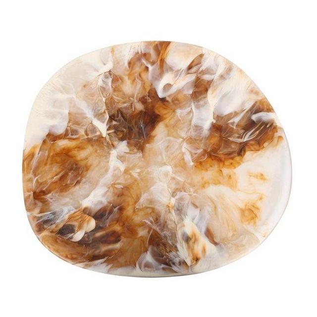Dinosaur Designs Large Brown Resin Stone Platter