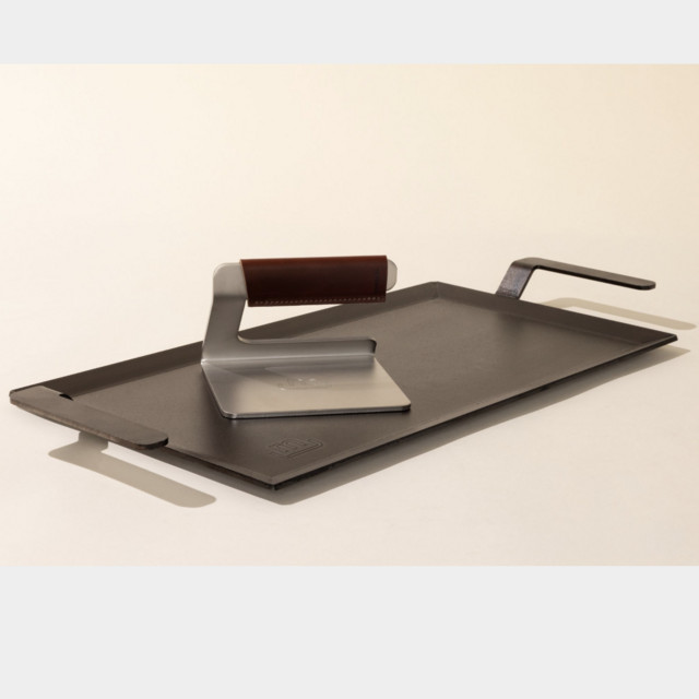 Carbon Steel Griddle & Press Set