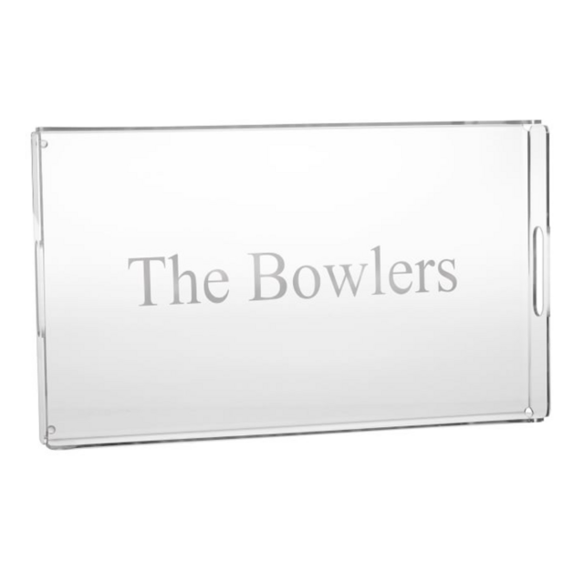 Etched Acrylic Tray - Personalized