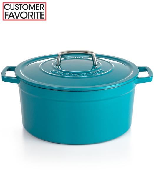 Martha Stewart Collection Collector's Enameled Cast Iron 8 Qt. Round Casserole