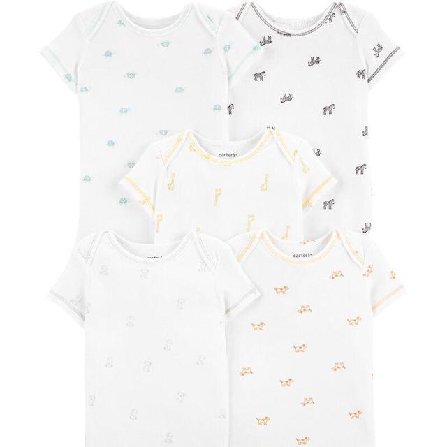 5-Pack Animal Print Original Bodysuits - 0-3M