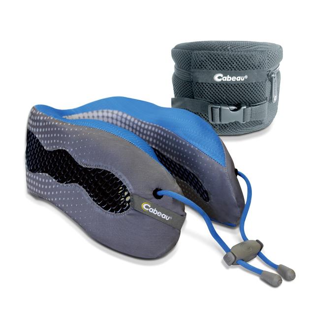 Memory Foam Cooling Travel Pillow - Glacier