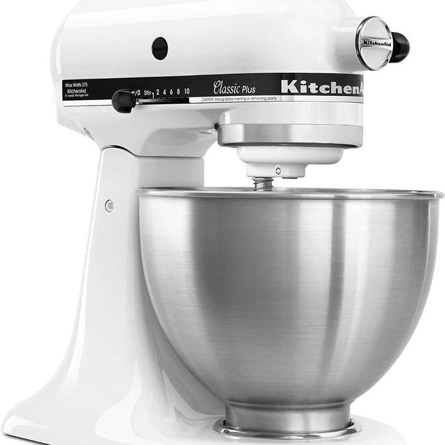 KitchenAid Classic Plus Series 4.5-Quart Stand Mixer in White