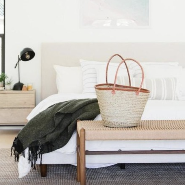 Living Spaces - Dean Sand King Upholstered Panel Bed