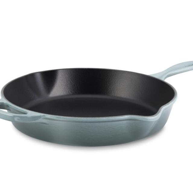 Le Creuset Signature Cast-Iron Deep Skillet, 12", Ocean