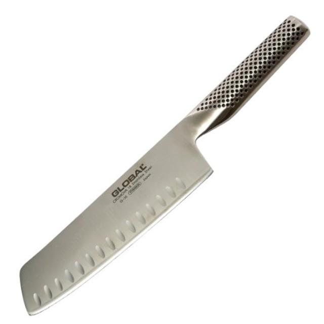 Global G-56 - 7 inch, 18cm Vegetable Hollow Ground Knife