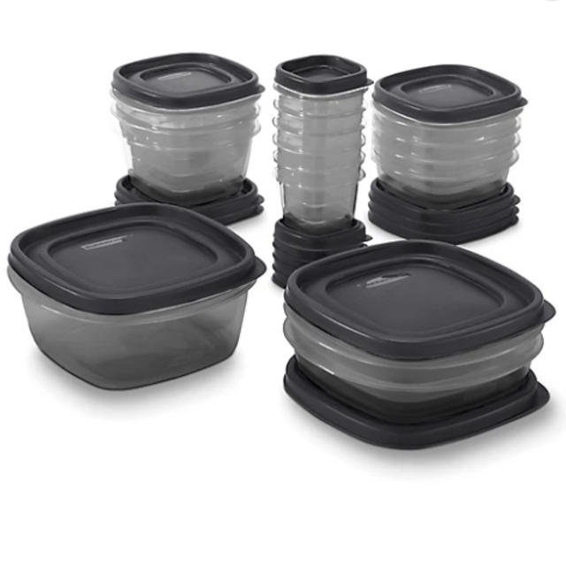 Rubbermaid EasyFindLinds Antimicrobial 32-Piece Food Storage Container Set
