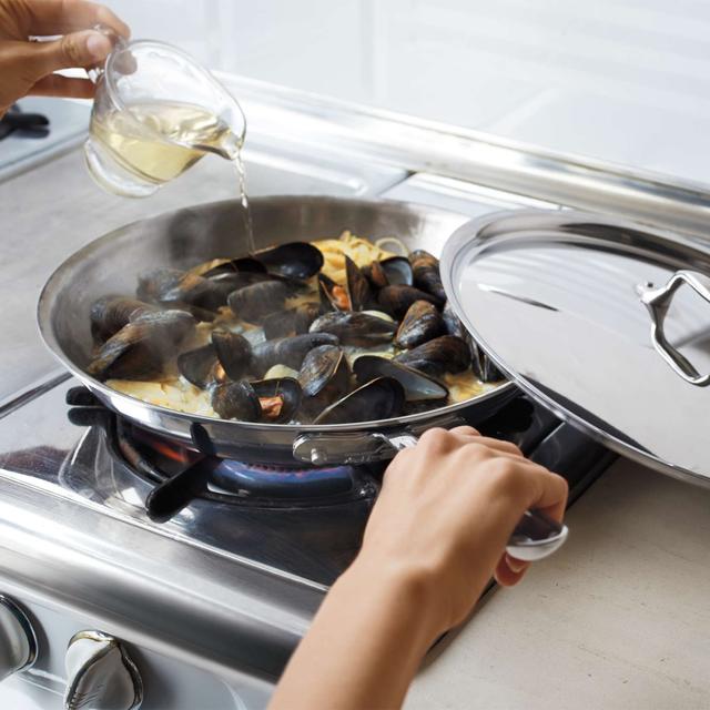 All-Clad® Stainless-Steel Skillets with Lids