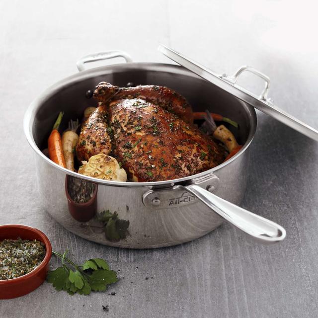 All-Clad® Stainless Steel Deep Sauté Pan, 6 qt.
