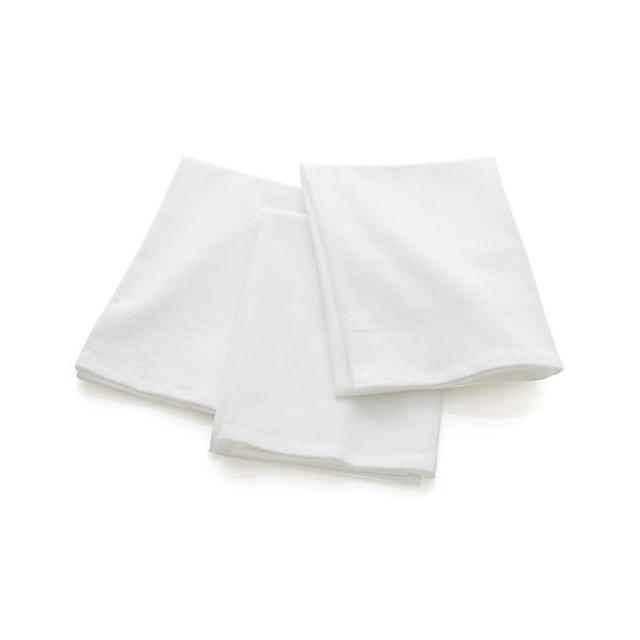 Set of 3 White Flour Sacks