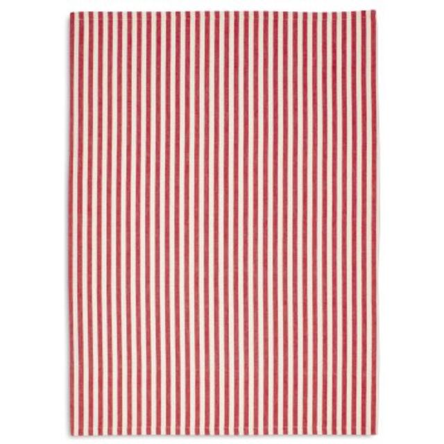 Red Vertical Strip Kitchen Towel