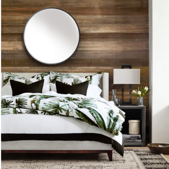 Verdure Leaf Printed Duvet Cover & Shams
