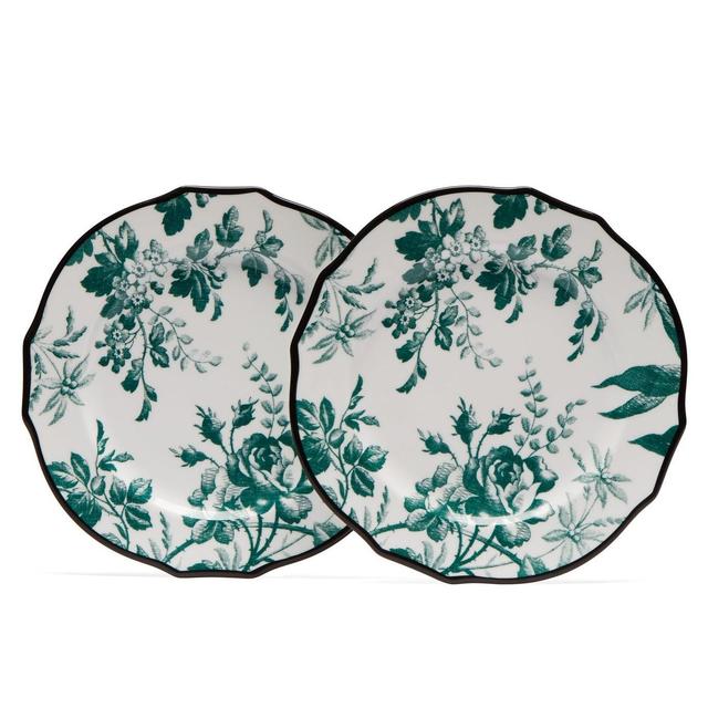 Herbarium Porcelain Dessert Plates, Set of 2