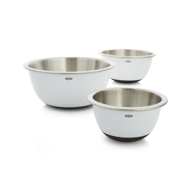Set of 3 OXO ® Stainless Steel Mixing Bowls