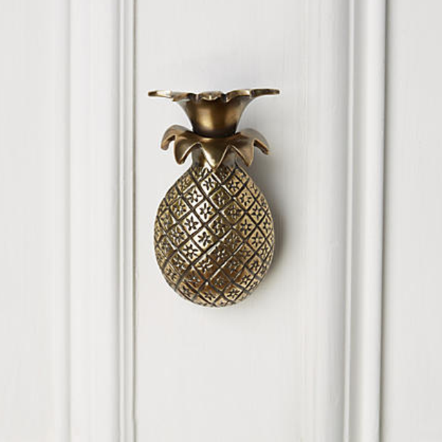 Anthropologie Pineapple Greetings Doorknocker