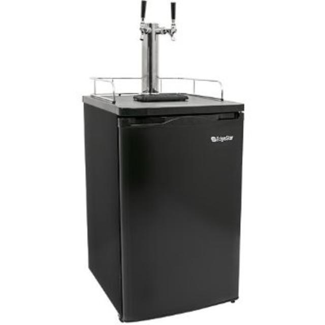 EdgeStar Full Size Dual Tap Kegerator & Draft Beer Dispenser - Black