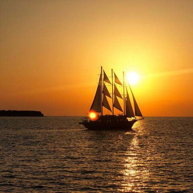 Sunset Sail in Santorini