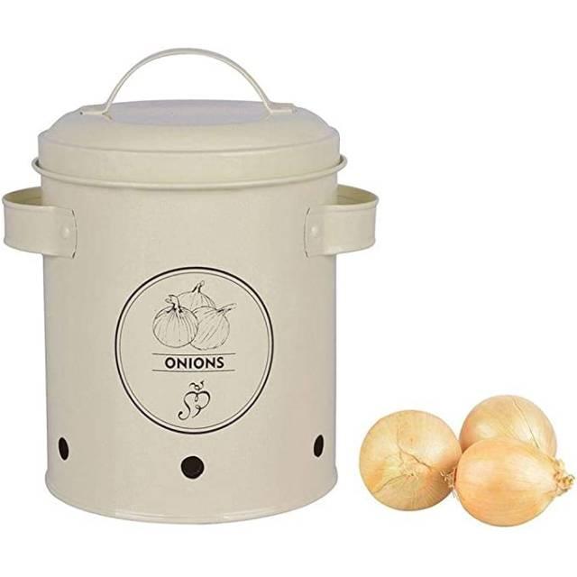 Esschert Design Onions Storage Tin, Metal