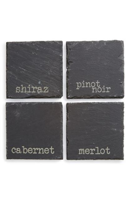 'Red Wines' Slate Coasters (Set of 4)