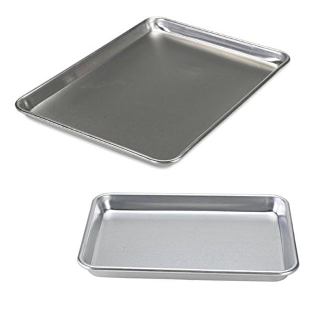Nordic Ware Natural Aluminum Commercial Baker's Half Sheet and Baker's Quarter Sheet