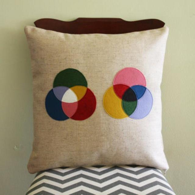 Science Diagram Pillow - Light Theory // CMYK