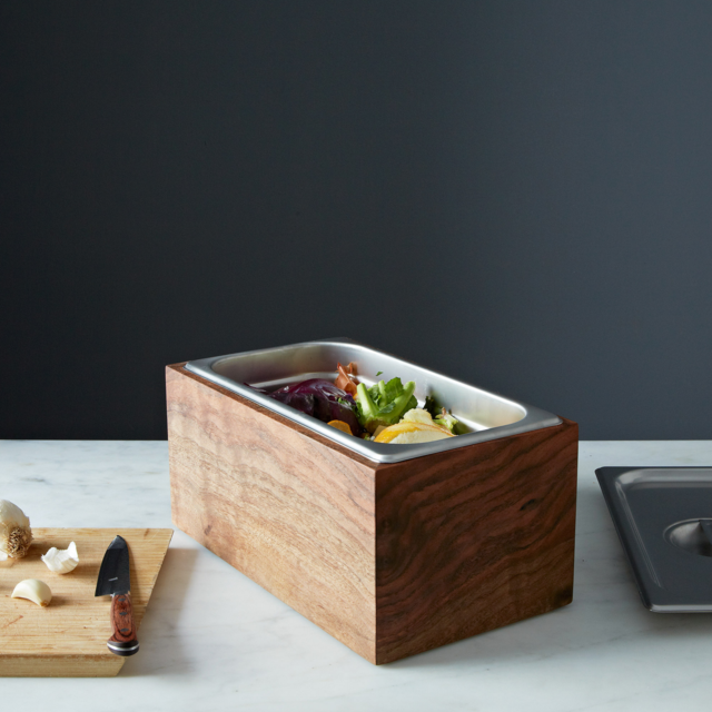 Noaway Countertop Walnut Compost Bin