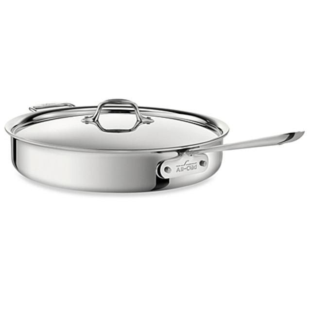 All-Clad Stainless Steel 6-Quart Covered Saute Pan