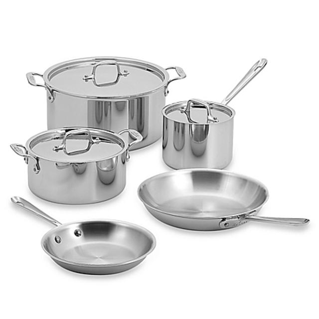 All-Clad Stainless Steel 8-Piece Cookware Set