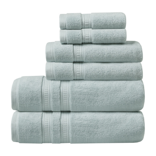 Beautyrest Plume Towel 6-pc Set, Seafoam
