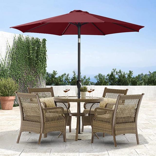 ABCCANOPY 7.5FT Patio Umbrella, Burgundy