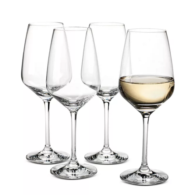Villeroy & Boch Voice Basic White Wine Glasses, Set of 4