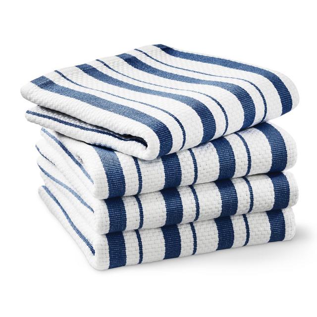 Williams Sonoma Classic Stripe Towels, Bright Blue