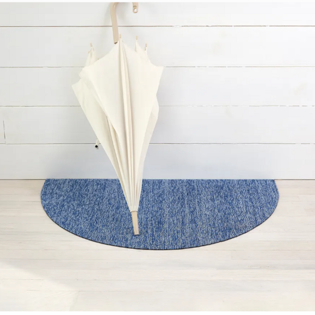 Heathered Shag Welcome Mat (color: Cornflower)