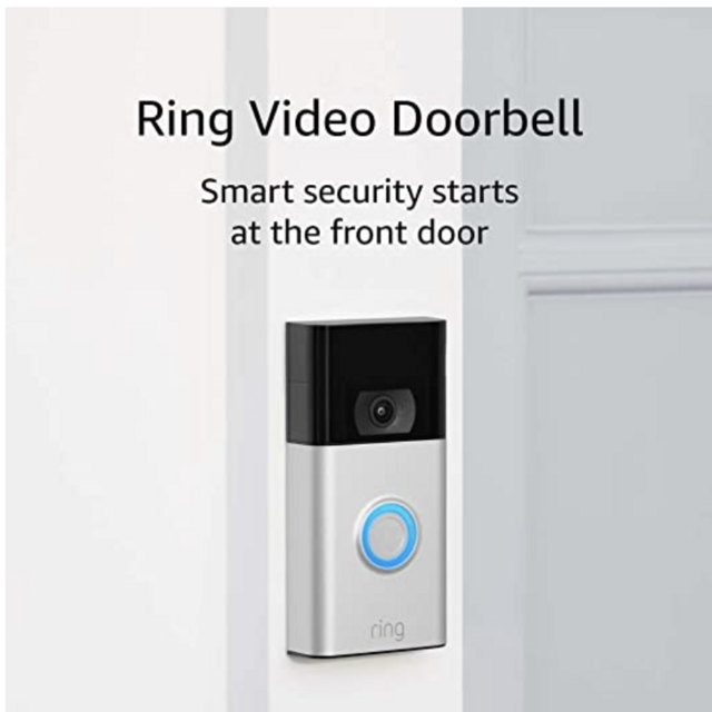 Ring Video Doorbell – newest generation, 2020 release – 1080p HD video, improved motion detection, easy installation – Satin Nickel
