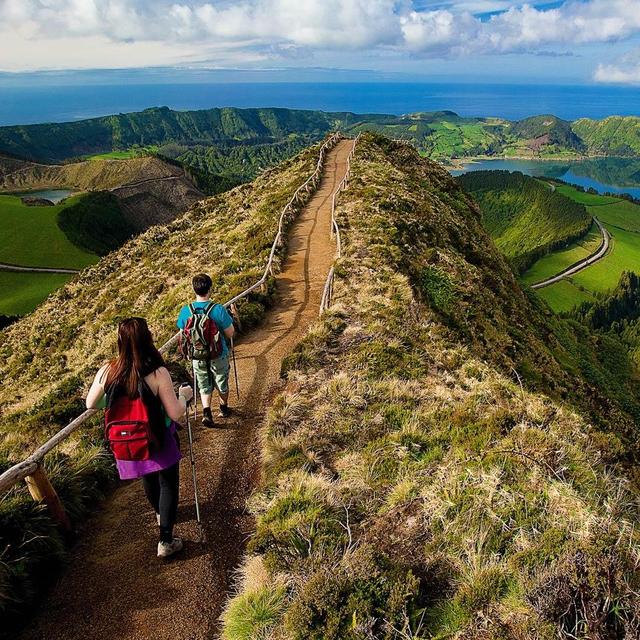 Hike to the Twin Lakes in the Azores